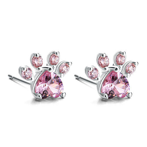 Rosegull Pote Smykkesæt – 4 Dele med Zirconia Hjerte (Ring, Halskæde,Øreringe, Armbånd)