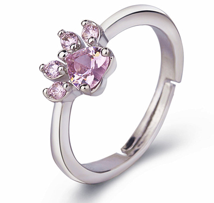 Rosegull Pote Smykkesæt – 4 Dele med Zirconia Hjerte (Ring, Halskæde,Øreringe, Armbånd)