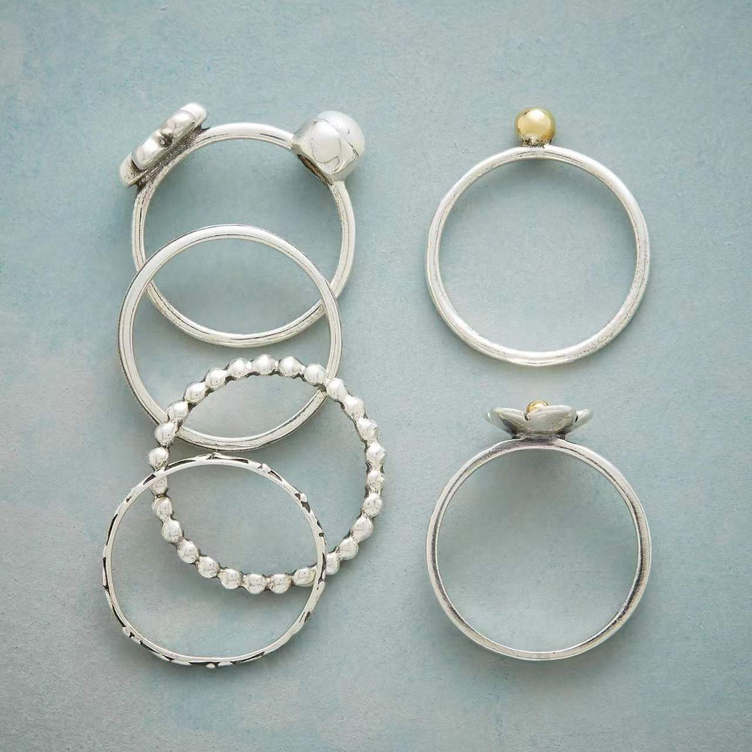 Blomsterperle-ringe