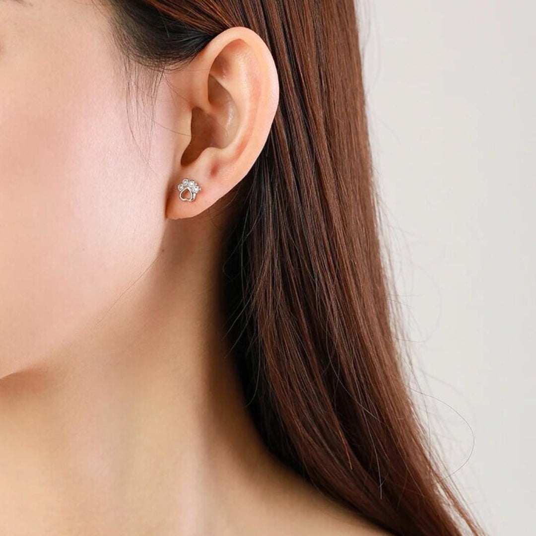 Pote Øreringe i Sterling Sølv – Med Glitrende Zirconia