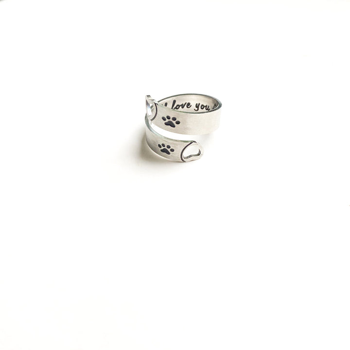 Justerbar Pote- og Hjerte Twist Ring – Rustfrit Stål