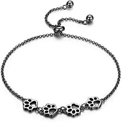 Sterling Sølv Poteaftryk Armbånd – Justerbart Fit