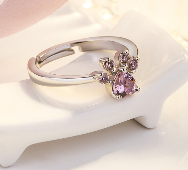 Rosegull Pote Smykkesæt – 4 Dele med Zirconia Hjerte (Ring, Halskæde,Øreringe, Armbånd)