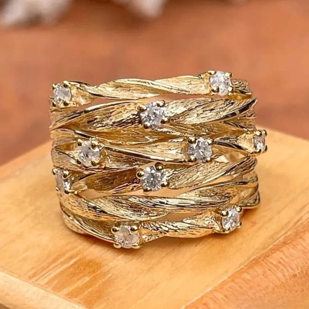 Vintage Gyldent Ring