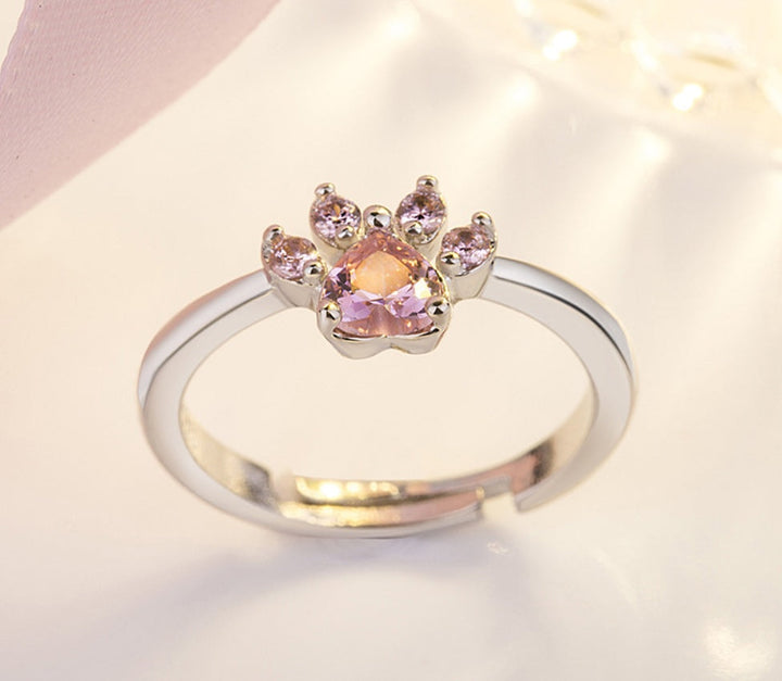 Rosegull Pote Smykkesæt – 4 Dele med Zirconia Hjerte (Ring, Halskæde,Øreringe, Armbånd)