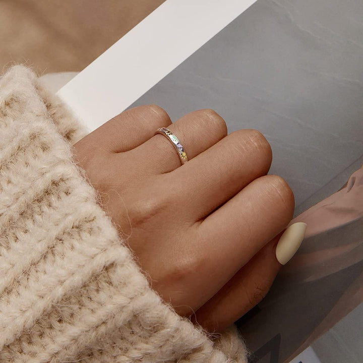 Sterling Sølv Ring med Pote Design