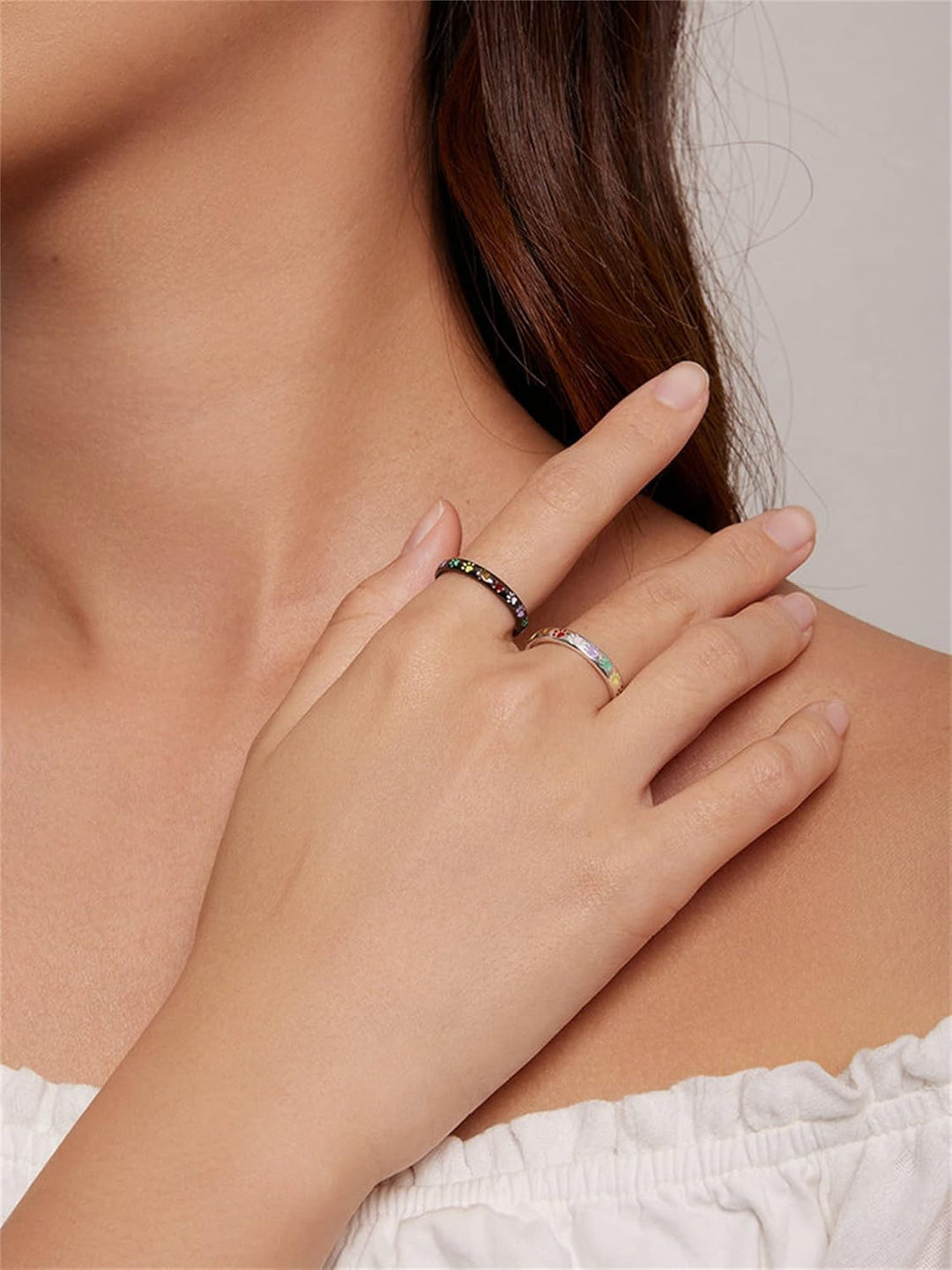 Sterling Sølv Ring med Pote Design