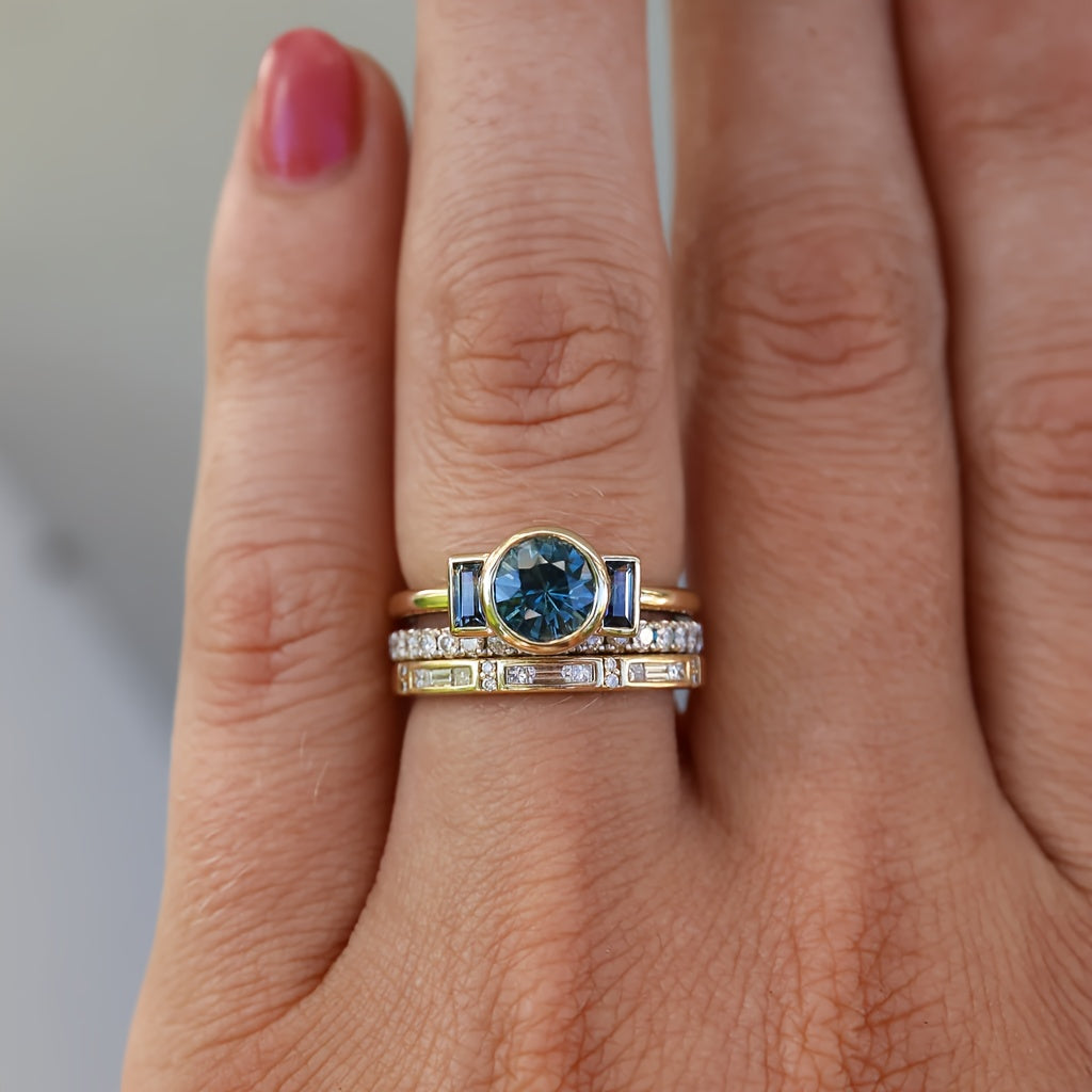 Grace - Vintage Guld- og Zirconia Ringsæt