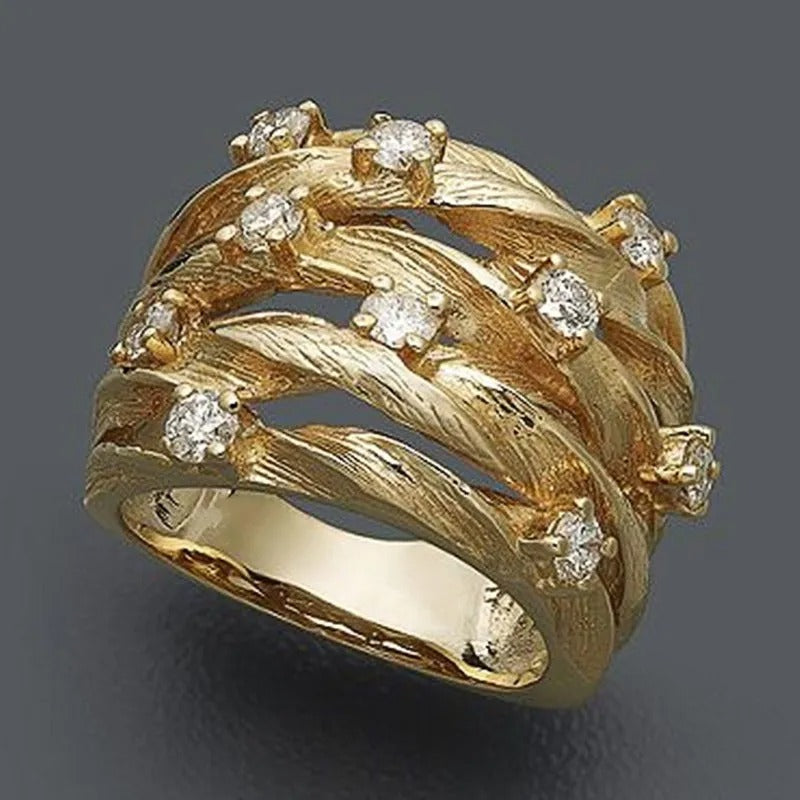 Boho Ring med Zirkonia