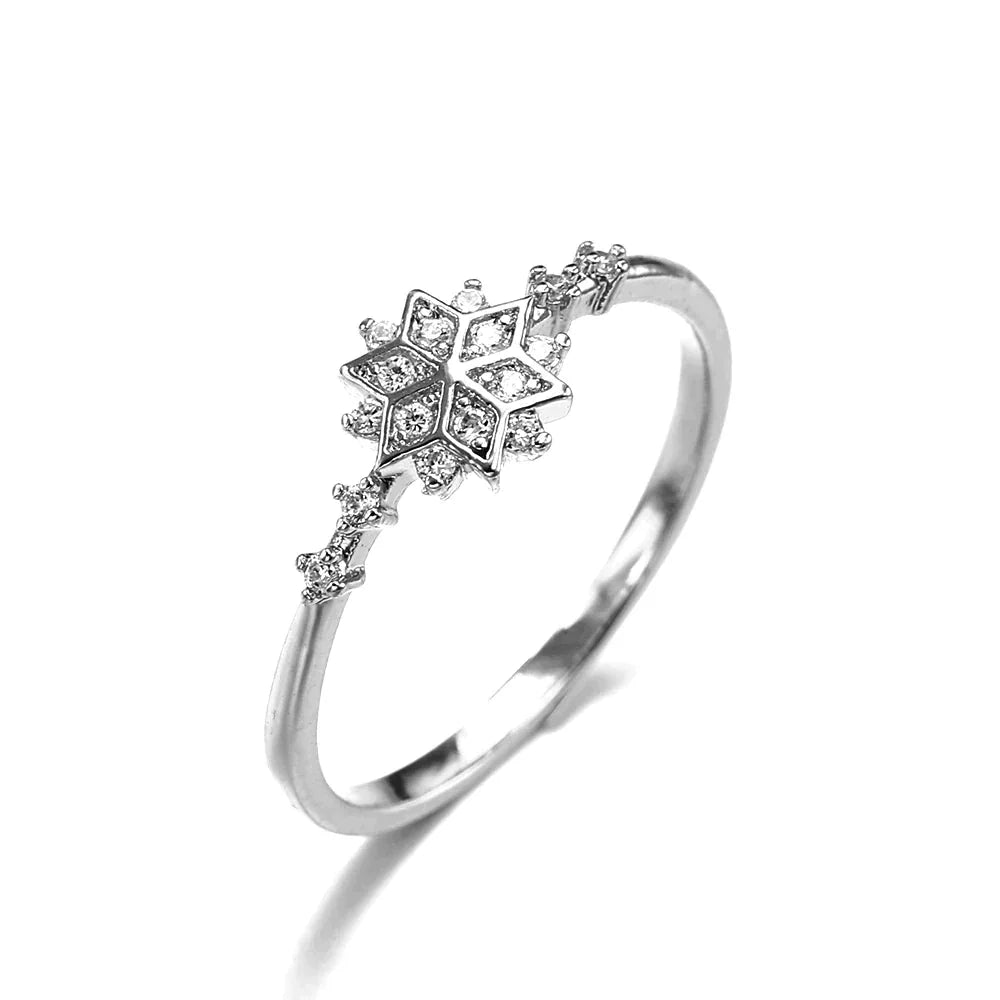Snefnug-ring i sterlingsølv 925