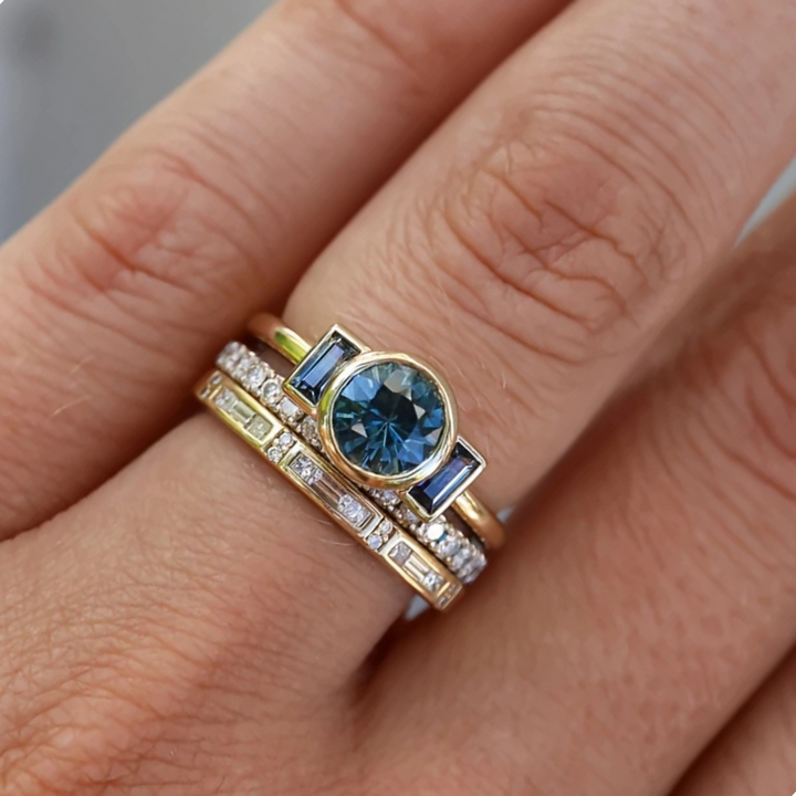 Grace - Vintage Guld- og Zirconia Ringsæt