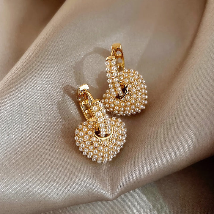 Pearl of Love-øreringe i guld