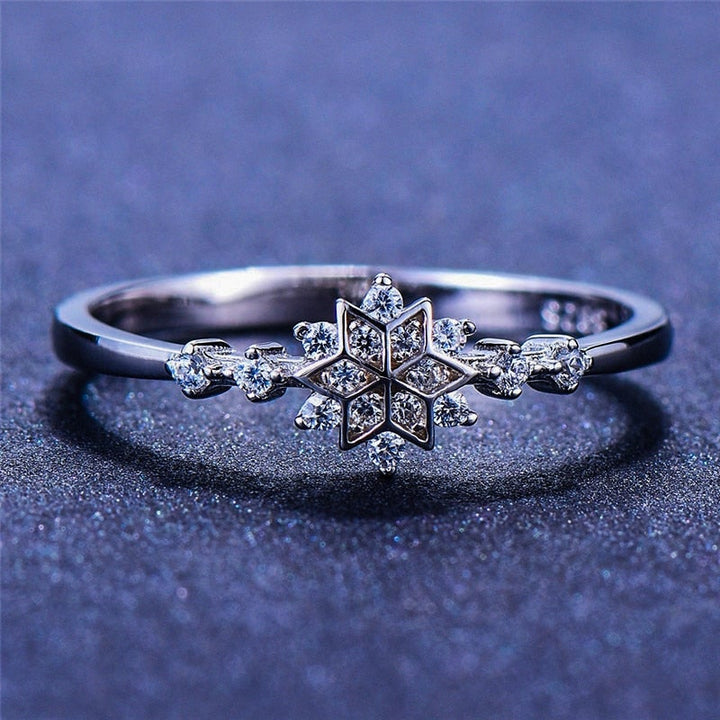 Snefnug-ring i sterlingsølv 925