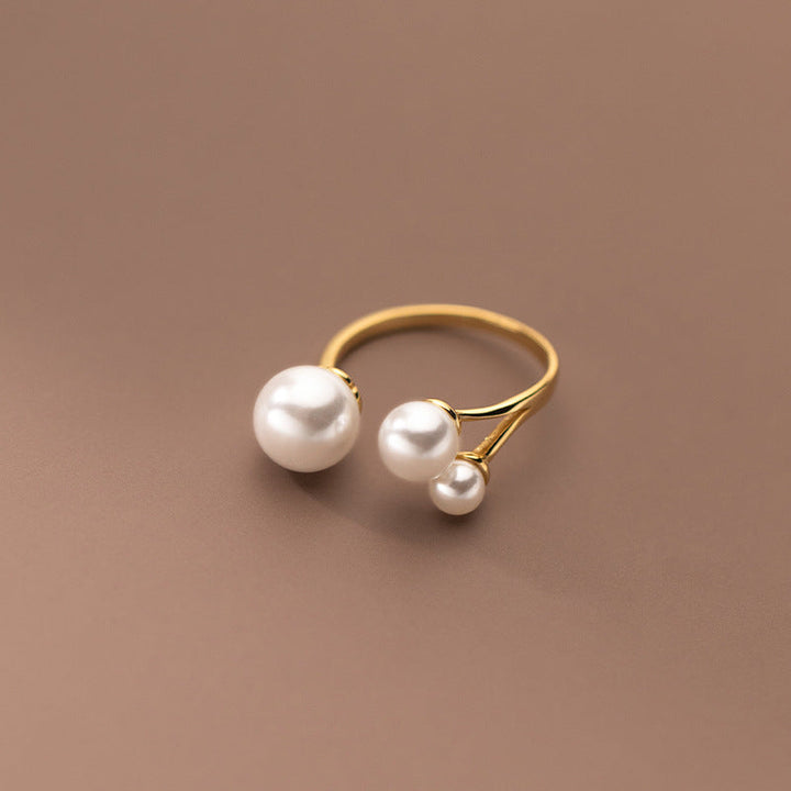 Tilpasselig Trio Perle Ring