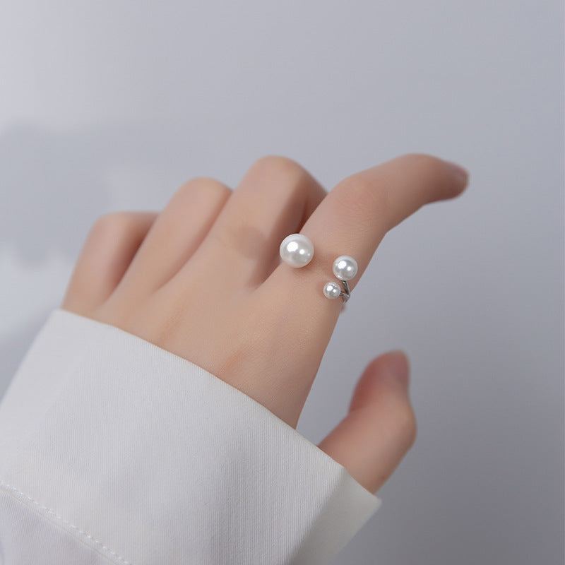 Tilpasselig Trio Perle Ring