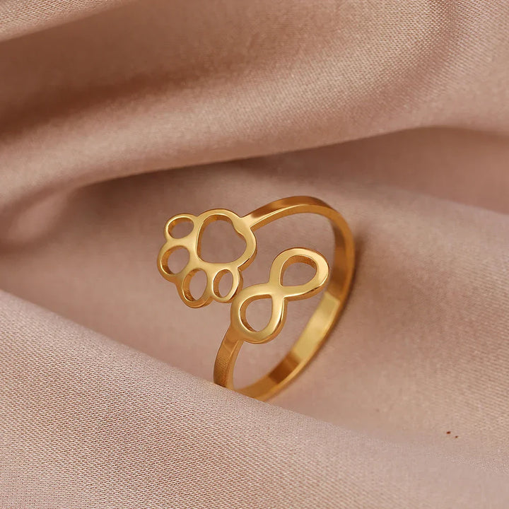 Justerbar uendelighed Pote Ring – Rustfrit Stål