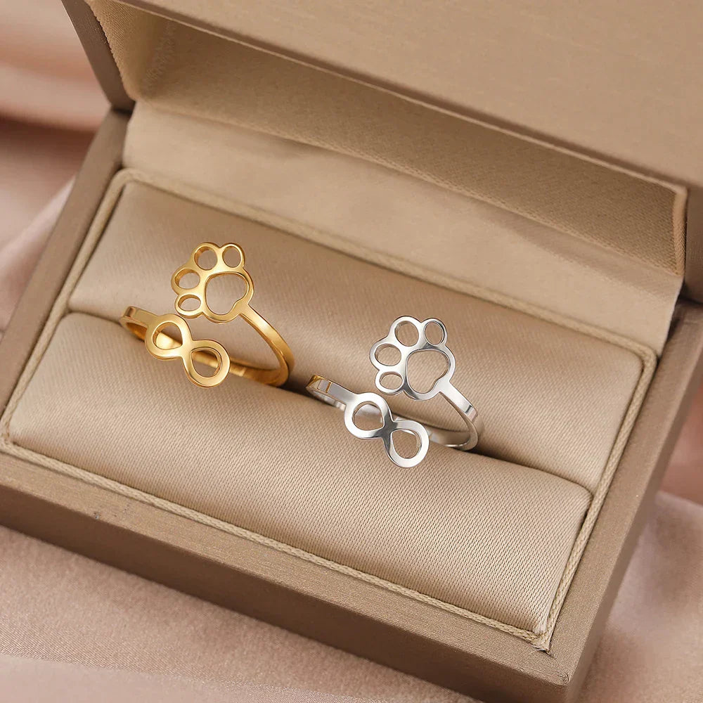 Justerbar uendelighed Pote Ring – Rustfrit Stål