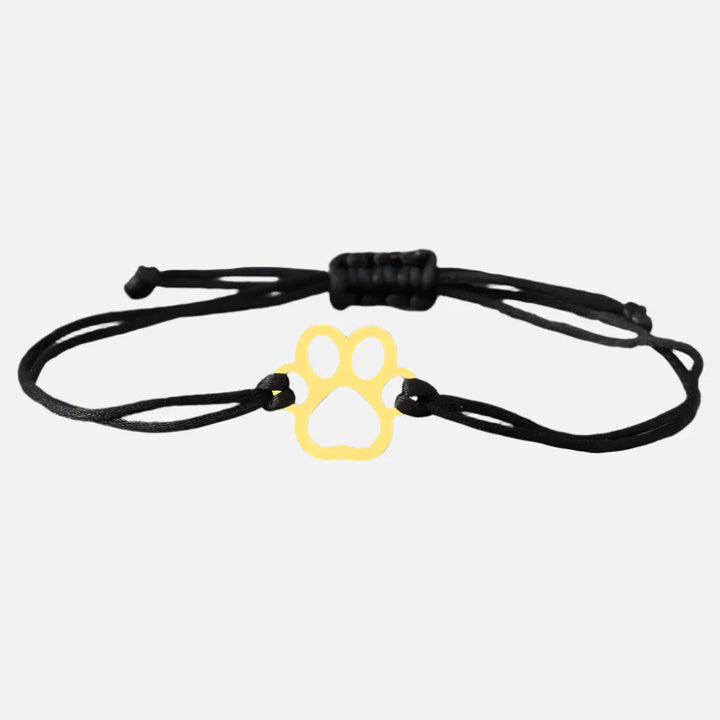 Poteaftryk Snorarmbånd – Justerbart Sort og Rødt Design