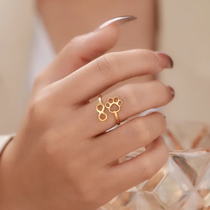 Justerbar uendelighed Pote Ring – Rustfrit Stål