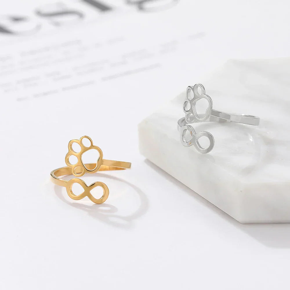 Justerbar uendelighed Pote Ring – Rustfrit Stål