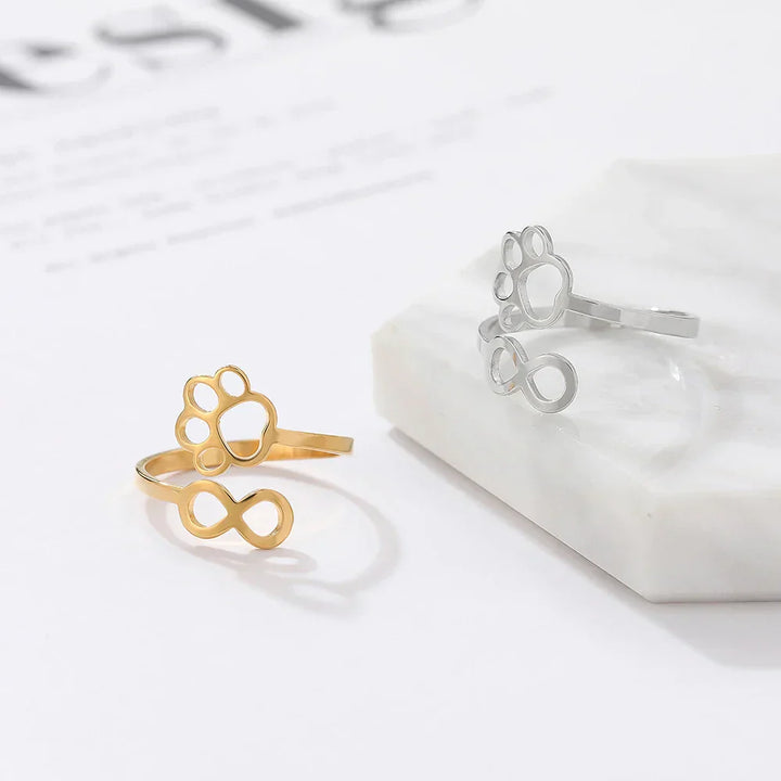 Justerbar uendelighed Pote Ring – Rustfrit Stål