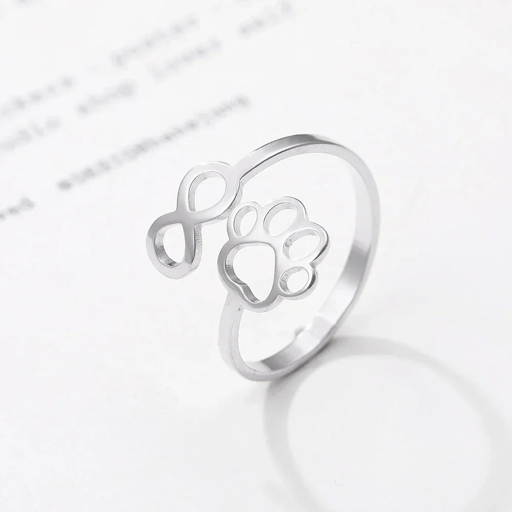 Justerbar uendelighed Pote Ring – Rustfrit Stål