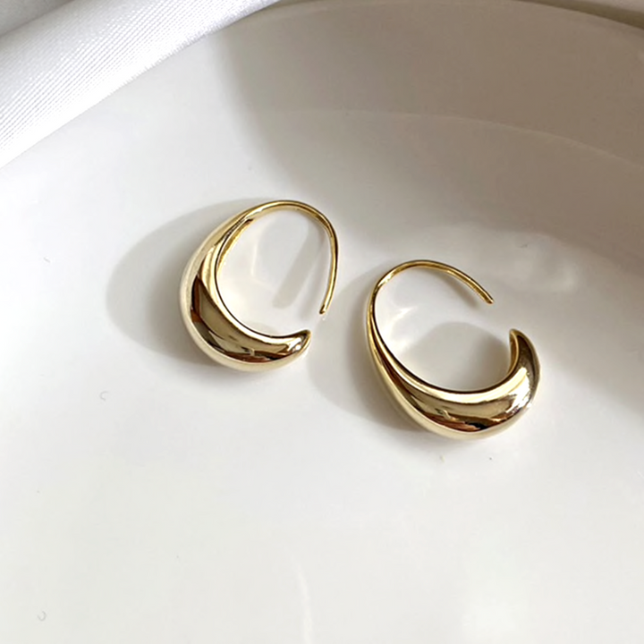 Luksus øreringe i guld