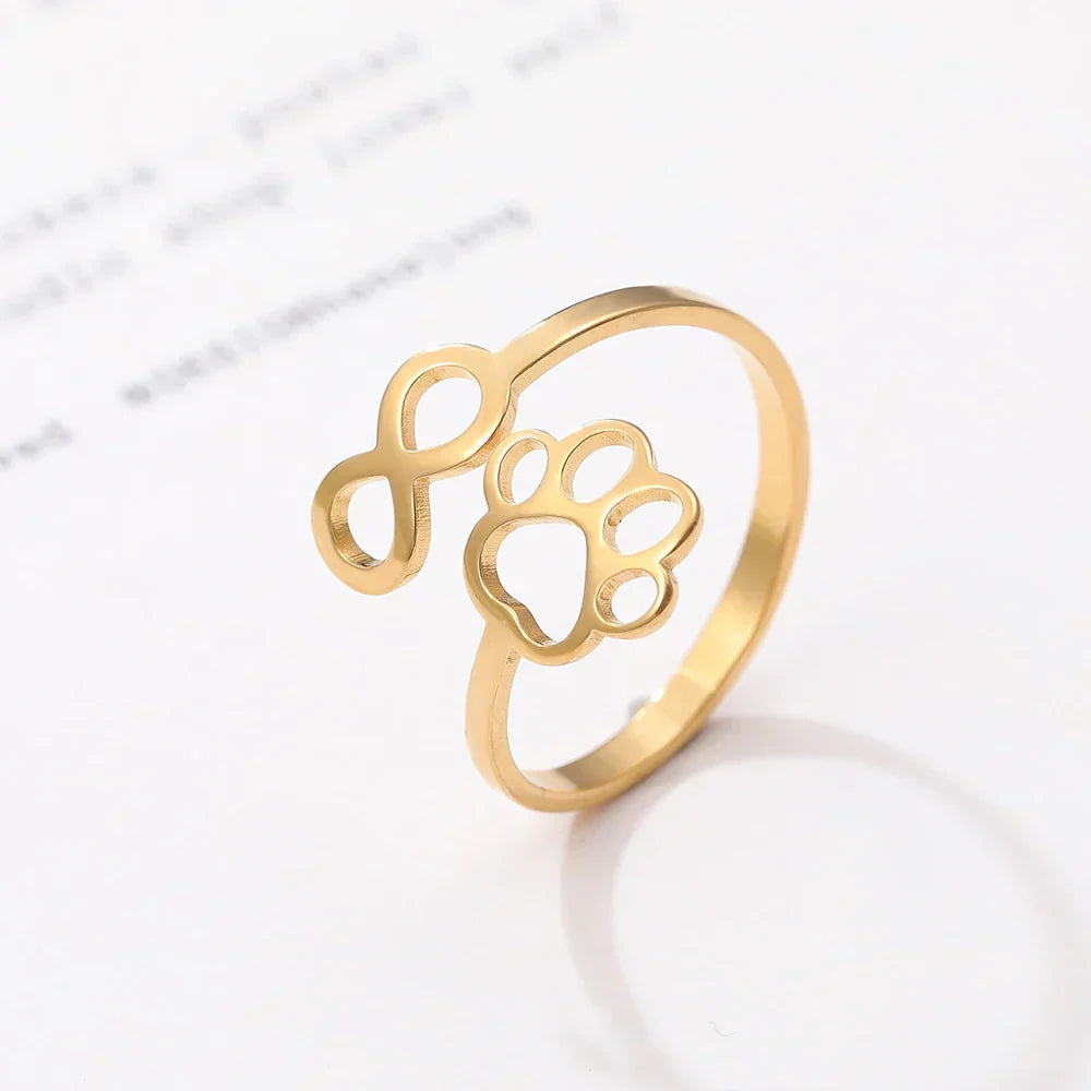Justerbar uendelighed Pote Ring – Rustfrit Stål