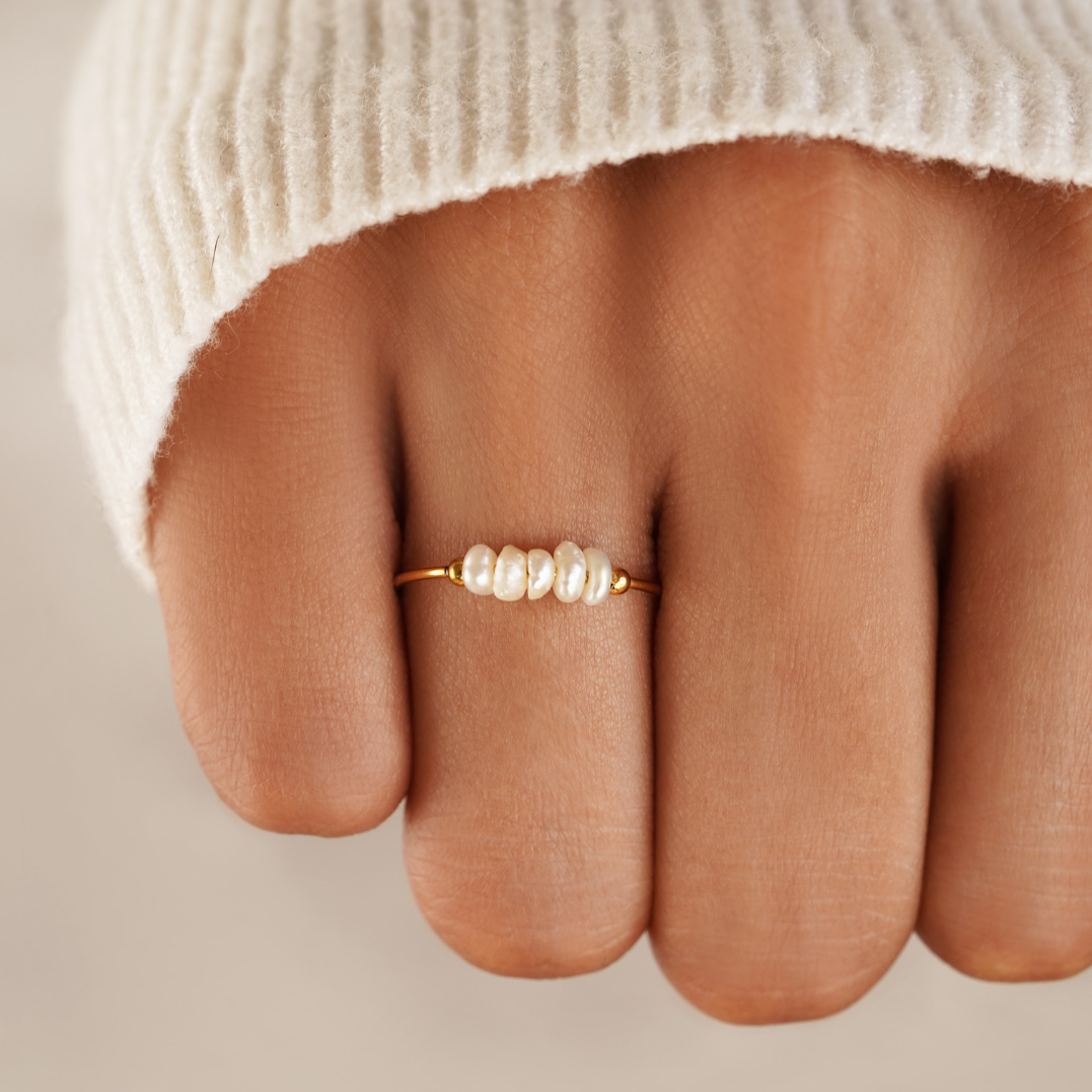 Grace - Sødvandsperle Ring