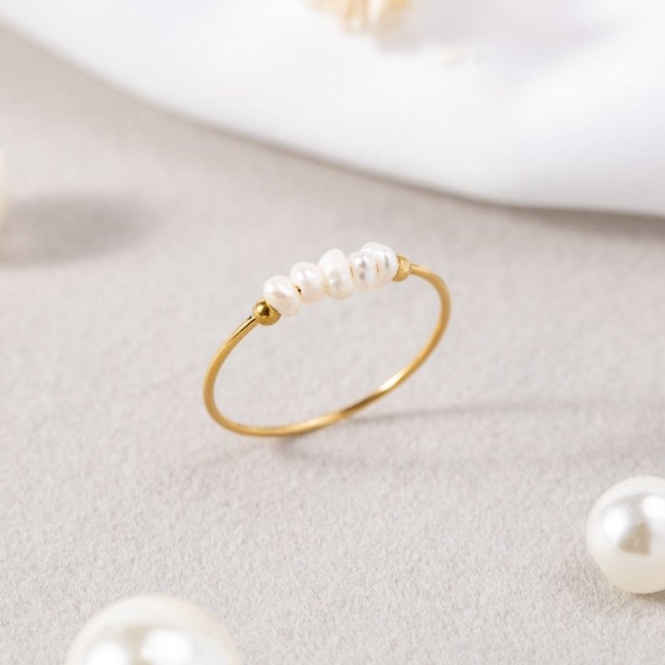 Grace - Sødvandsperle Ring